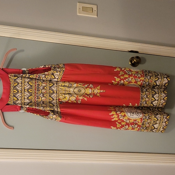 NWOT, Pink multi color dress. - Picture 5 of 6